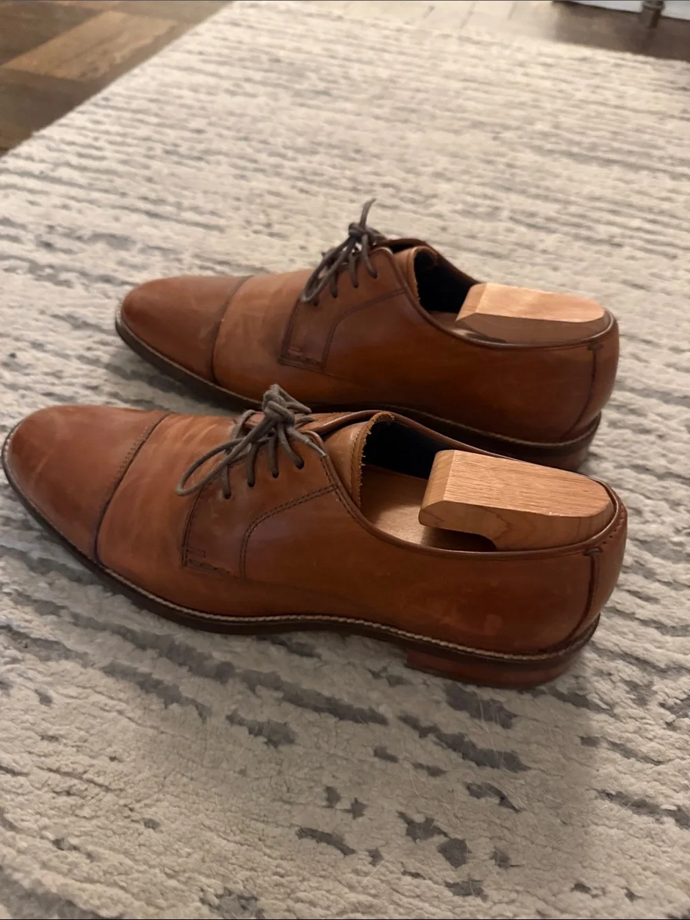 Cole Haan polished brown